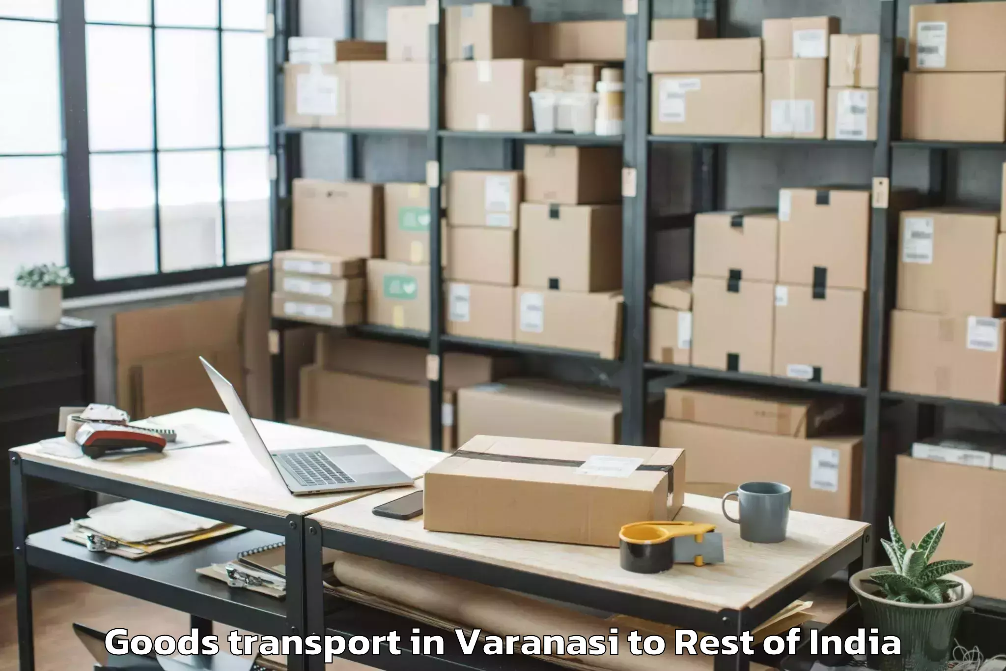 Get Varanasi to Anini Goods Transport